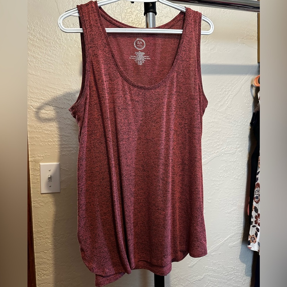 24/7 Comfort Apparel Pink Tank Top